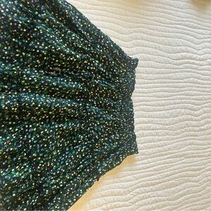 Floral Black Skirt